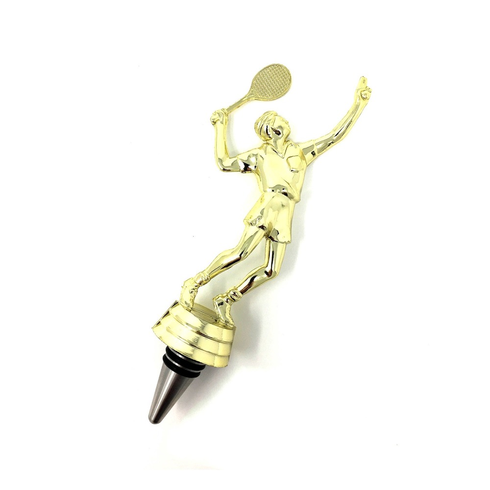 Handmade Bottle Stopper made from Repurposed Tennis Trophy